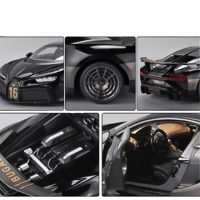Bugatti Chiron Pur Sport 1:18 (Чорна) Bugatti Chiron Pur Sport 1:18 (Чорна)