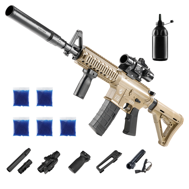 Автомат M4A1 PRO + орбізи (5пач.) + пляшка-дозатор Автомат M4A1 PRO + орбізи (5пач.) + пляшка-дозатор