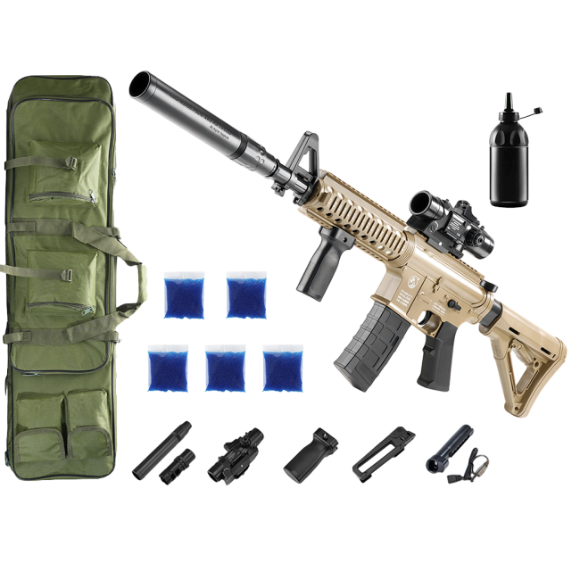 Автомат M4A1 PRO + орбізи (5пач.) + чохол + пляшка-дозатор Автомат M4A1 PRO + орбізи (5пач.) + чохол + пляшка-дозатор
