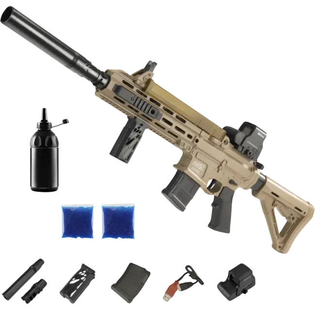 Автомат AR-57 PRO + орбізи (2пач.) + пляшка-дозатор