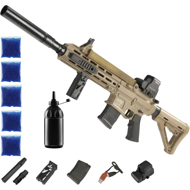 Автомат AR-57 PRO + орбізи (5пач.) + пляшка-дозатор