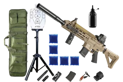 Автомат AR-57 PRO + орбізи (5пач.) + чохол + пляшка-дозатор + мішень