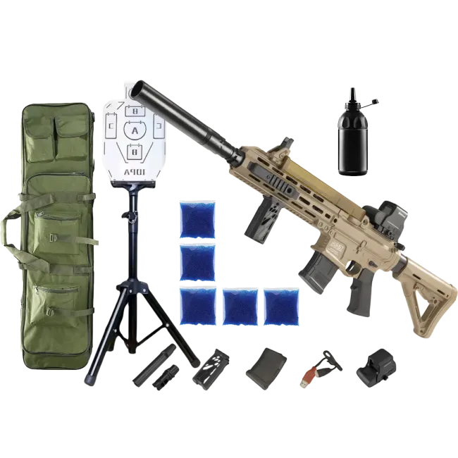 Автомат AR-57 PRO + орбізи (5пач.) + чохол + пляшка-дозатор + мішень