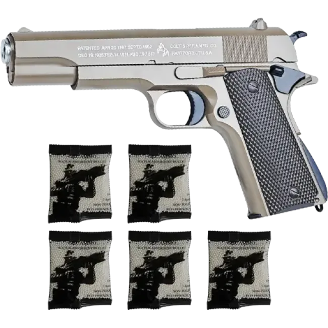 Пістолет Colt M-1911 PRO + орбізи (5пач.)