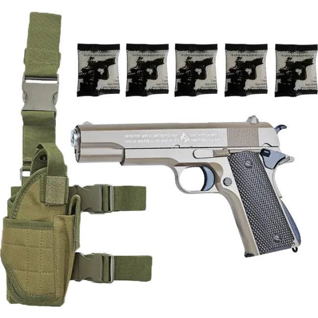 Пістолет Colt M-1911 PRO + орбізи (5пач.) + кобура