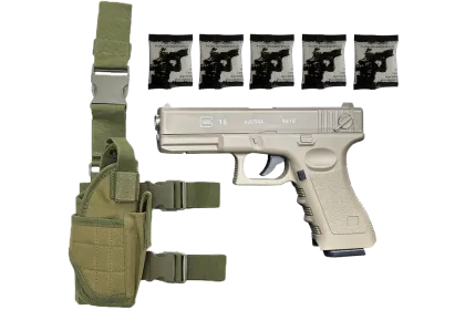Пістолет Glock-18 PRO + орбізи (5пач.) + кобура