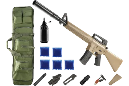 Автомат M-16 PRO + орбізи (5пач.) + чохол + пляшка-дозатор
