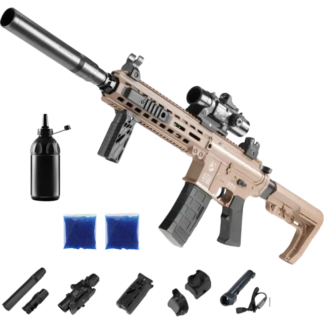 Автомат M-4 PRO + орбізи (2пач.) + пляшка-дозатор