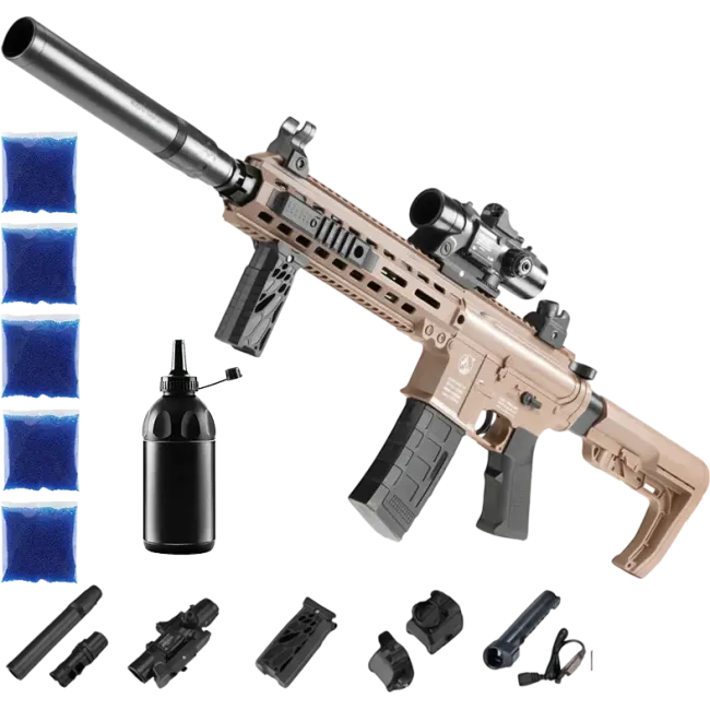 Автомат M-4 PRO + орбізи (5пач.) + пляшка-дозатор