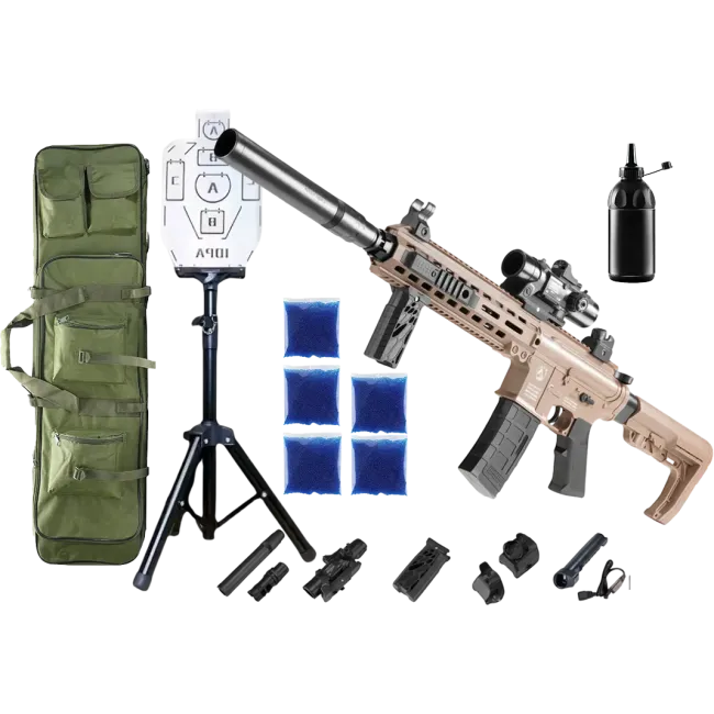 Автомат M-4 PRO + орбізи (5пач.) + чохол + пляшка-дозатор + мішень