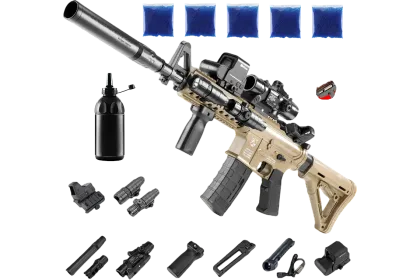 Автомат M4A1 PRO + орбізи (5пач.) + пляшка-дозатор