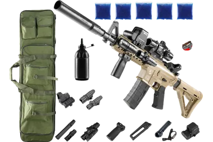 Автомат M4A1 PRO + орбізи (5пач.) + чохол + пляшка-дозатор