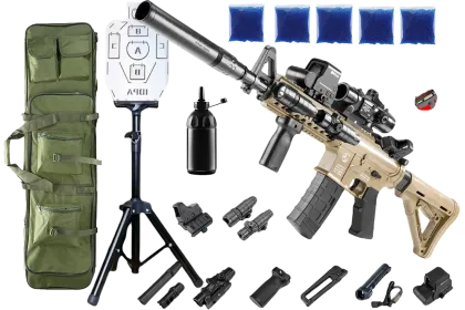 Автомат M4A1 PRO + орбізи (5пач.) + чохол + пляшка-дозатор + мішень