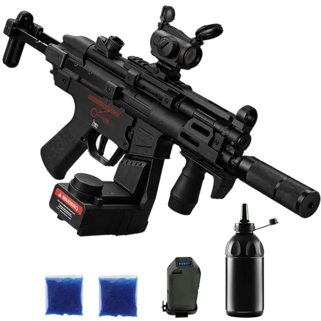 Автомат MP-5K Pro Max + орбізи (2пач.) + пляшка-дозатор + акумулятор