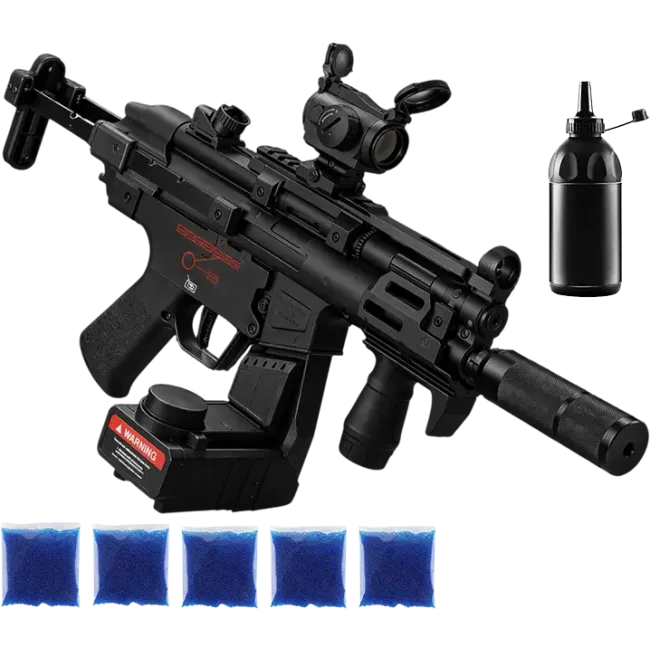Автомат MP-5K Pro Max + орбізи (5пач.) + пляшка-дозатор