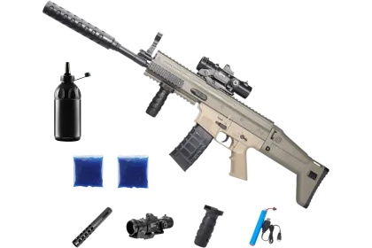 Автомат SCAR + орбізи (2пач.) + пляшка-дозатор