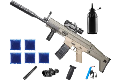 Автомат SCAR + орбізи (5пач.) + пляшка-дозатор
